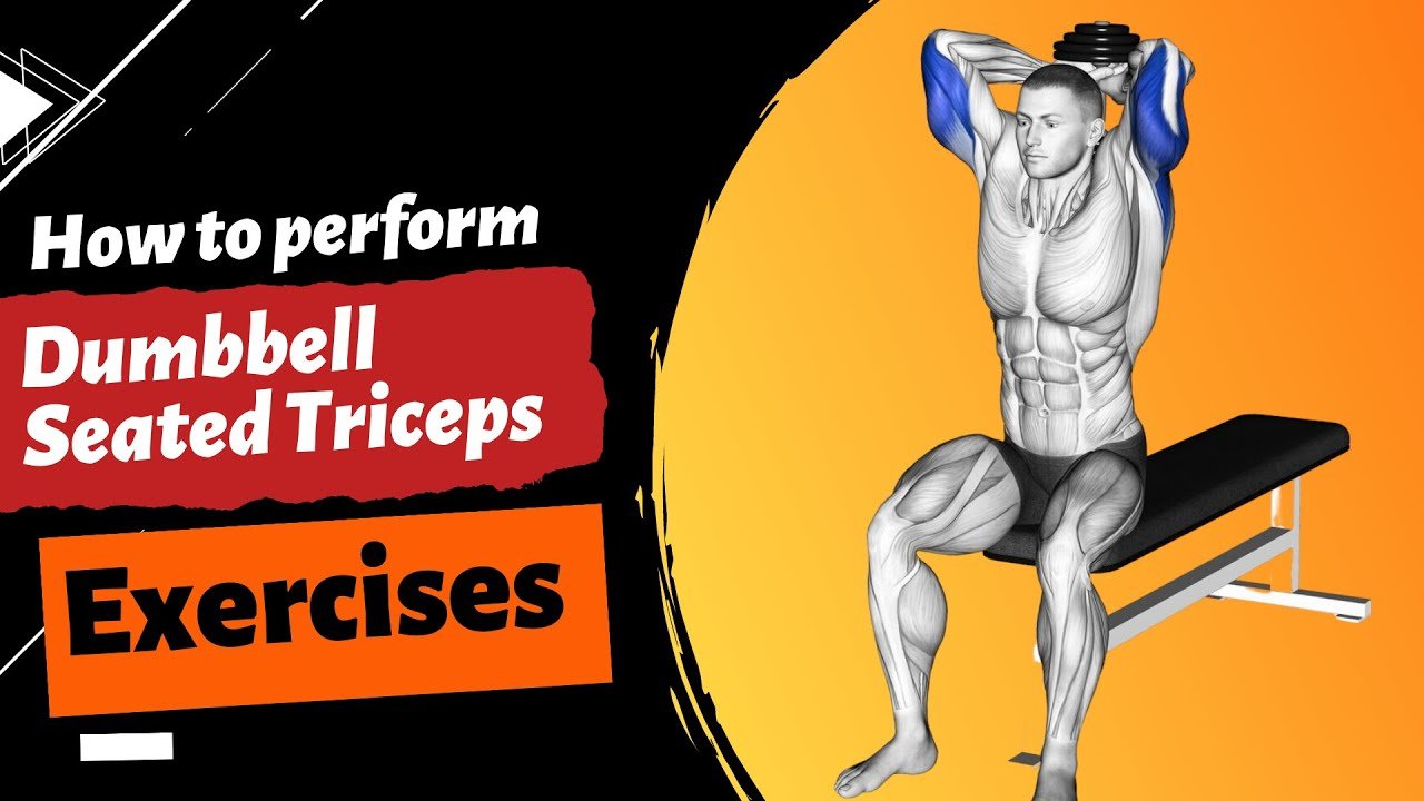 Dumbbell seated triceps